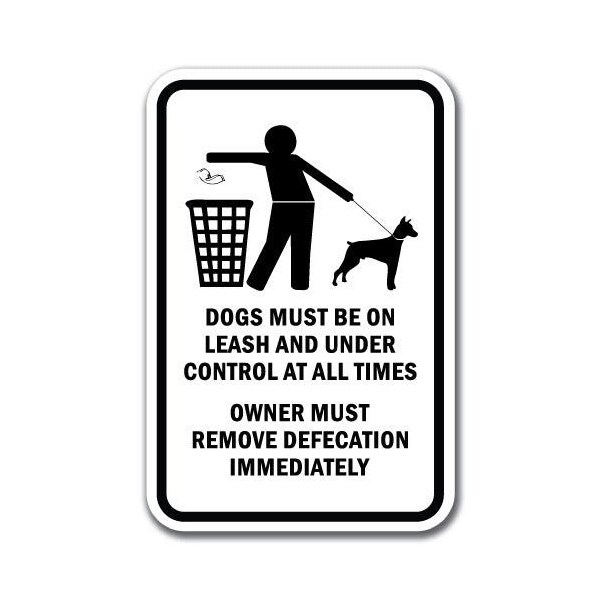 Signmission 18 in Height, 0.12 in Width, Aluminum, 12" x 18", A-1218 Pet-Animal - ControDef A-1218 Pet-Animal - ControDef - main